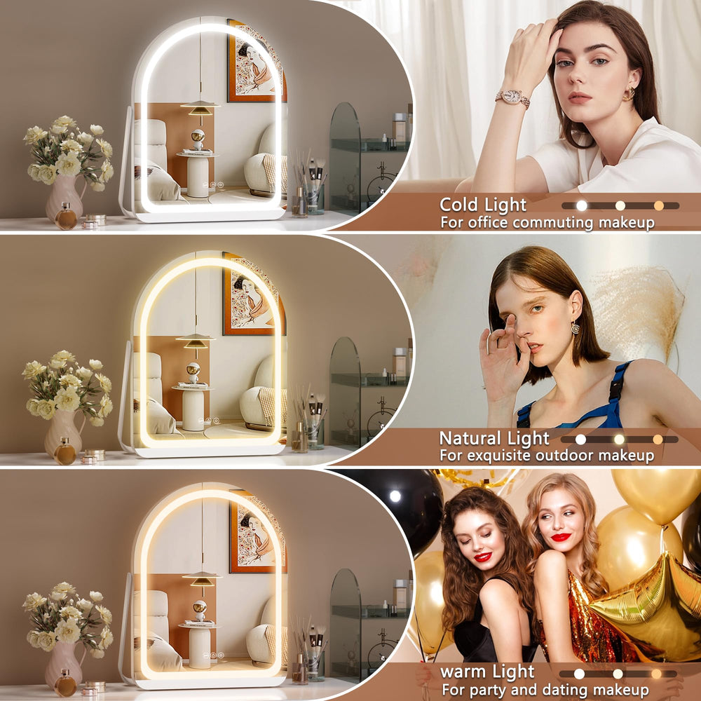 Hasipu vanity mirror lights on provides bright, even illumination for precise application