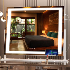 Hasipu vanity mirror lights provide bright, even illumination for makeup application