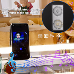 Hasipu vanity mirror smart touch control for easy brightness and color changes.