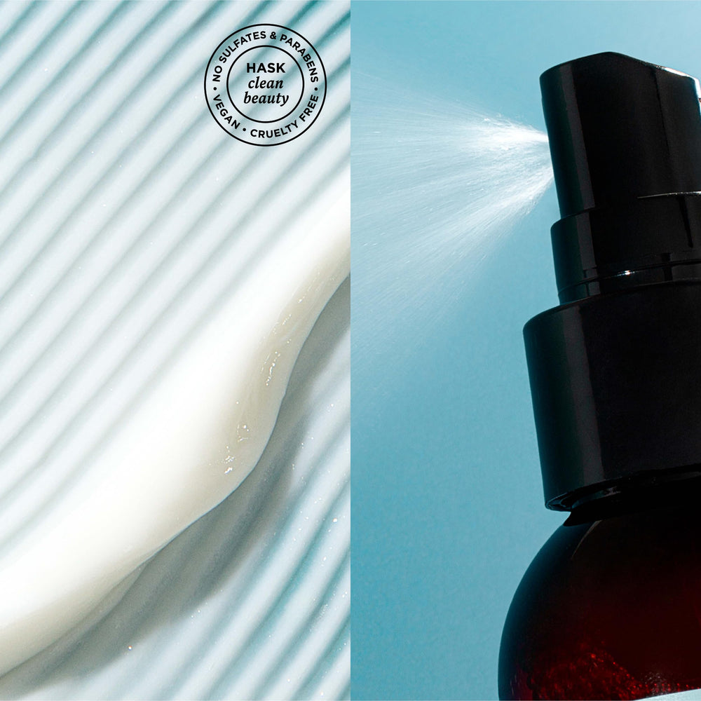 HASK Argan Oil Leave-In Color-Safe label on bottle.