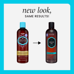HASK Argan Oil Repairing Conditioner tube delivering smooth, frizz-controlled hair.