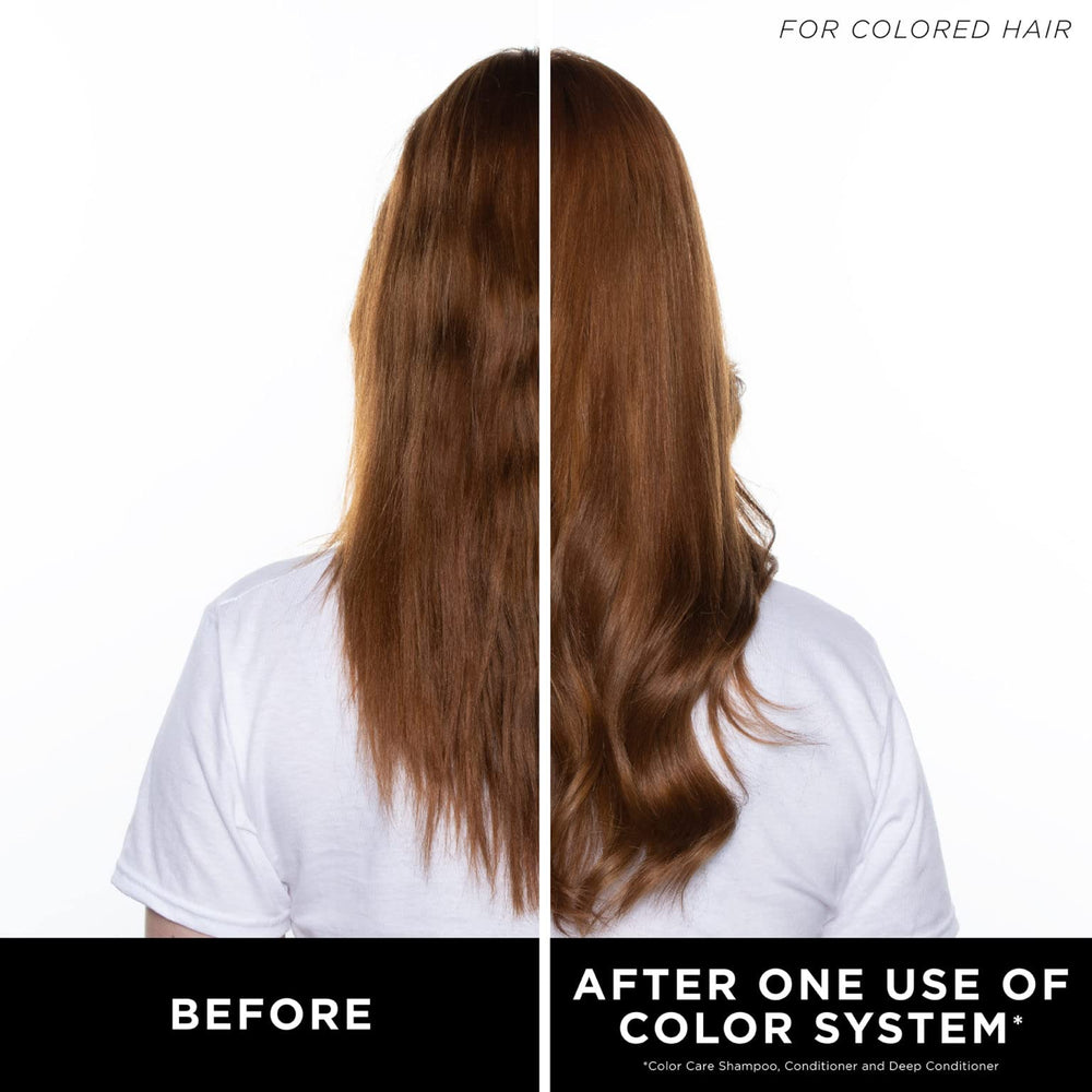 HASK Color Care Conditioner bottle highlights detangling and color protection.