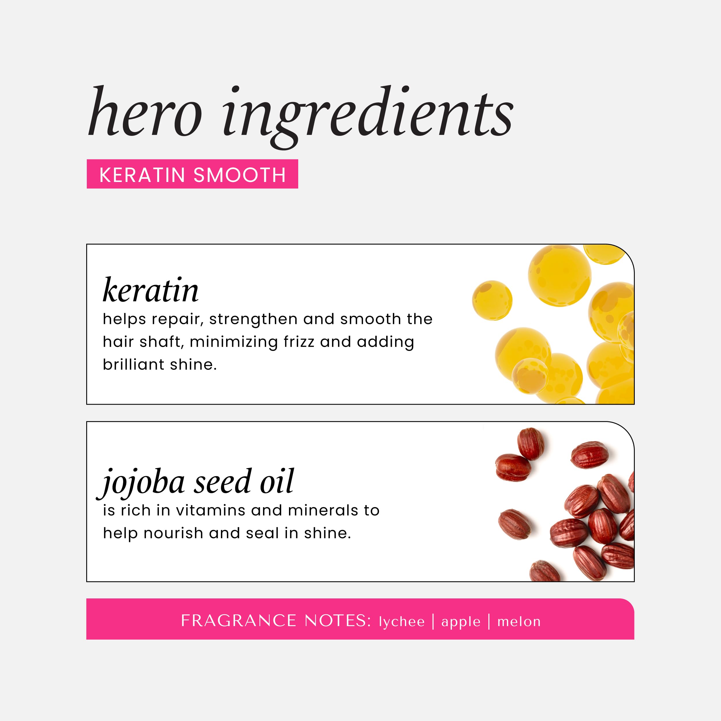 HASK Keratin Smoothing Conditioner pump closeup emphasizes deep conditioning.