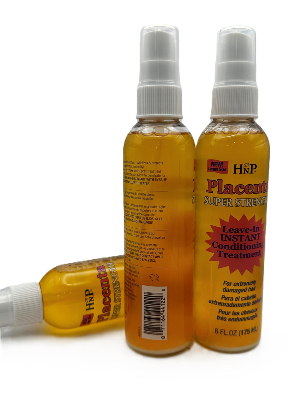 HASK Placenta application on damp hair demonstrates quick absorption.