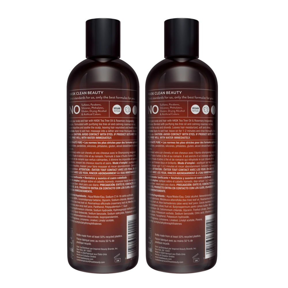 HASK product packaging box highlights sulfate- and paraben-free formula