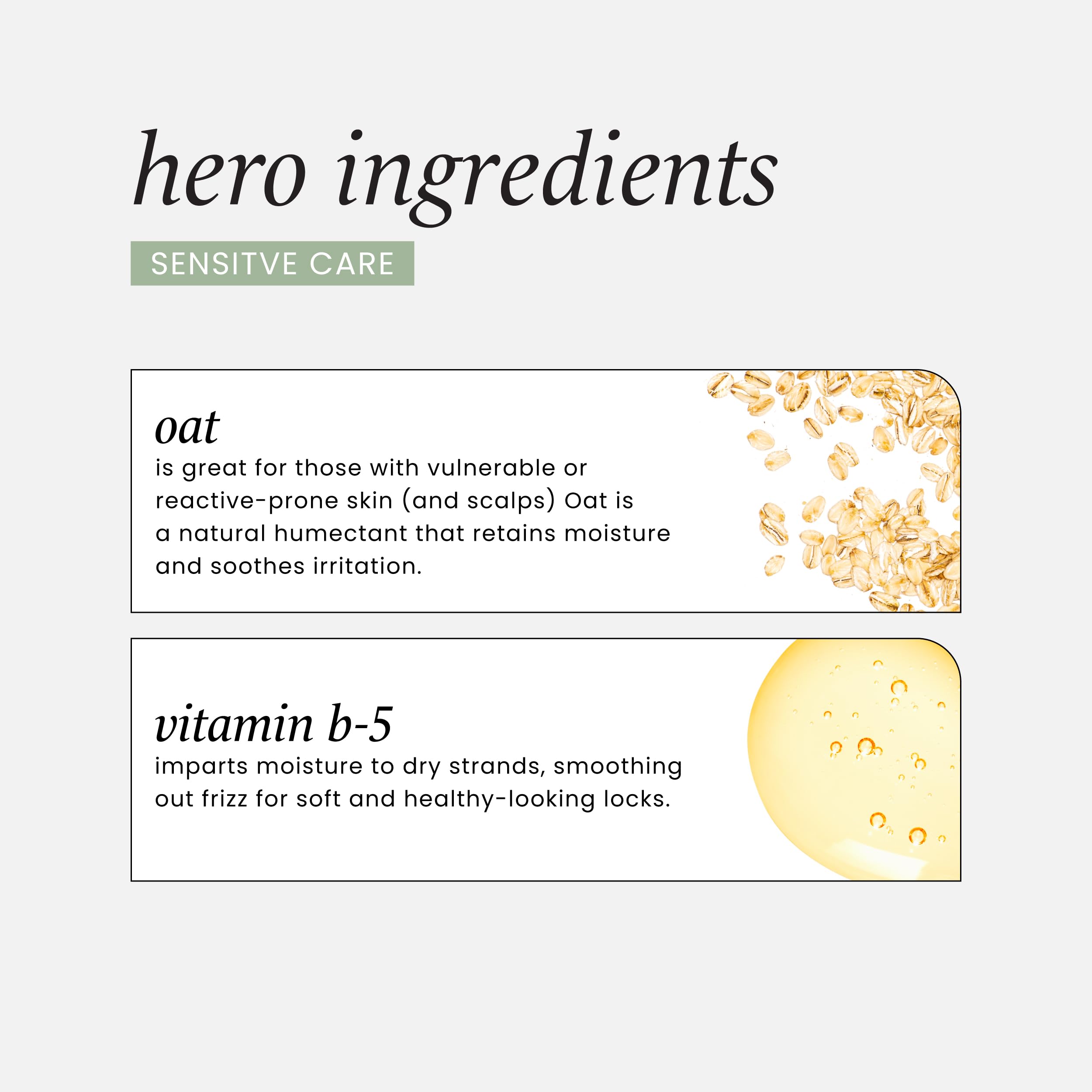 HASK Sensitive Care Conditioner label close-up—paraben- and sulfate-free protection.