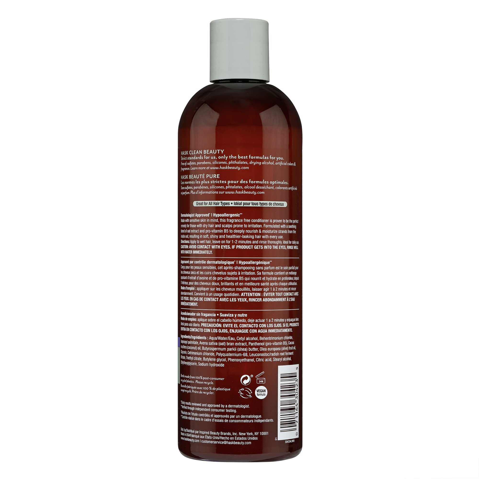 HASK vegan cruelty-free symbol close-up—compassionate hair care choice.