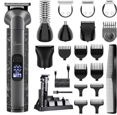 Hatteker 8-in-1 grooming kit front view showing compact all-in-one design for easy handling