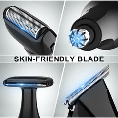 Hatteker back shaver extension arm 180-degree angle for easy reach.