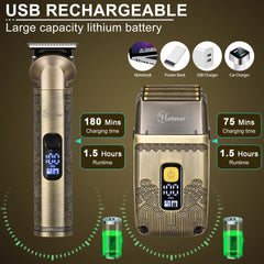 Hatteker beard trimmer attachment for quick, even facial shaping