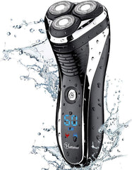 hatteker electric shaver 4d floating-head close-up for skin-friendly shave