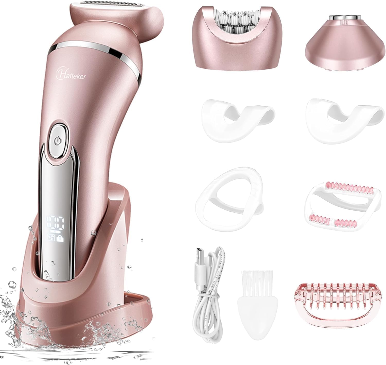 Hatteker electric shaver for women kit epilation for smoother skin and longer-lasting results.