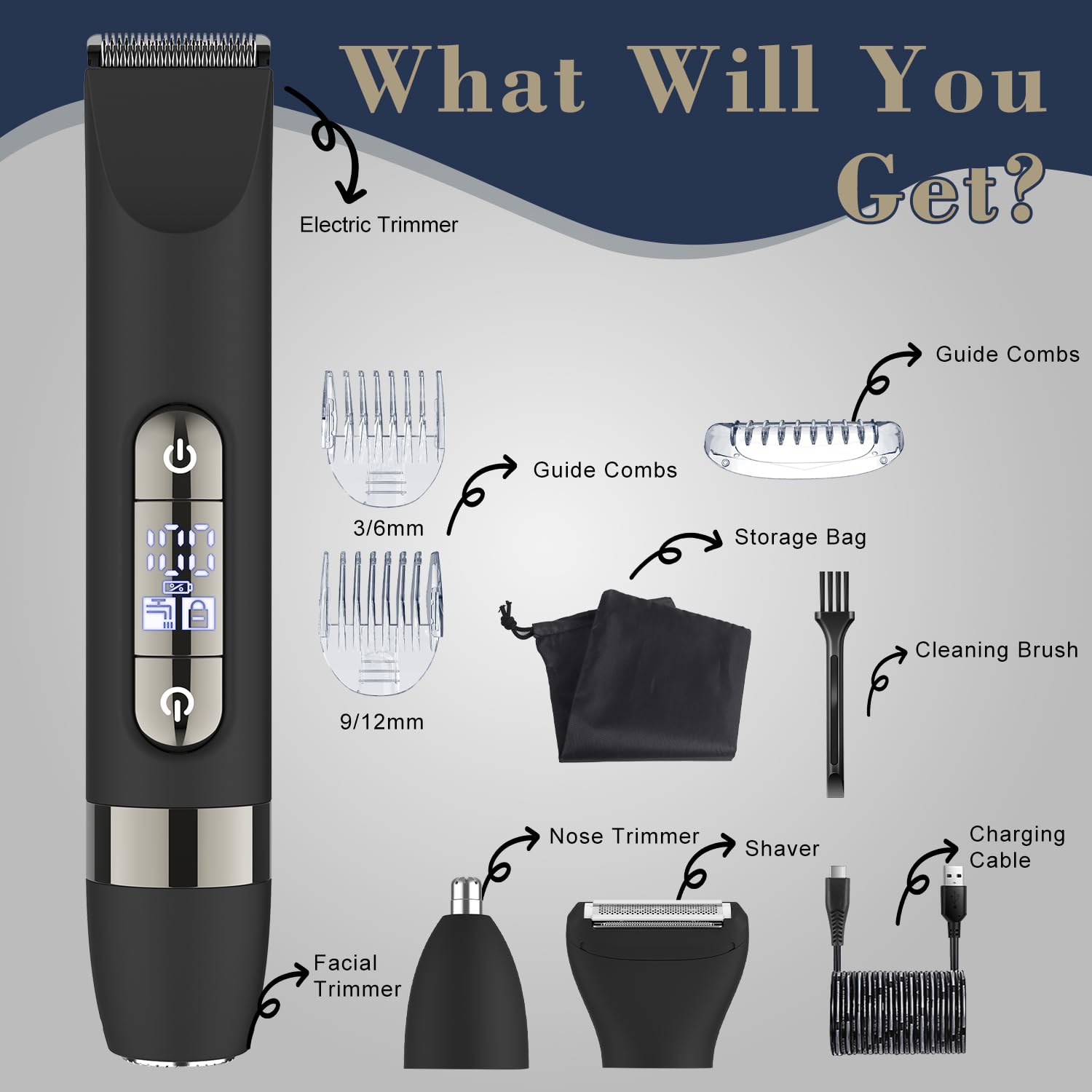 Hatteker floating net head provides smooth, stubble-free results on sensitive areas.