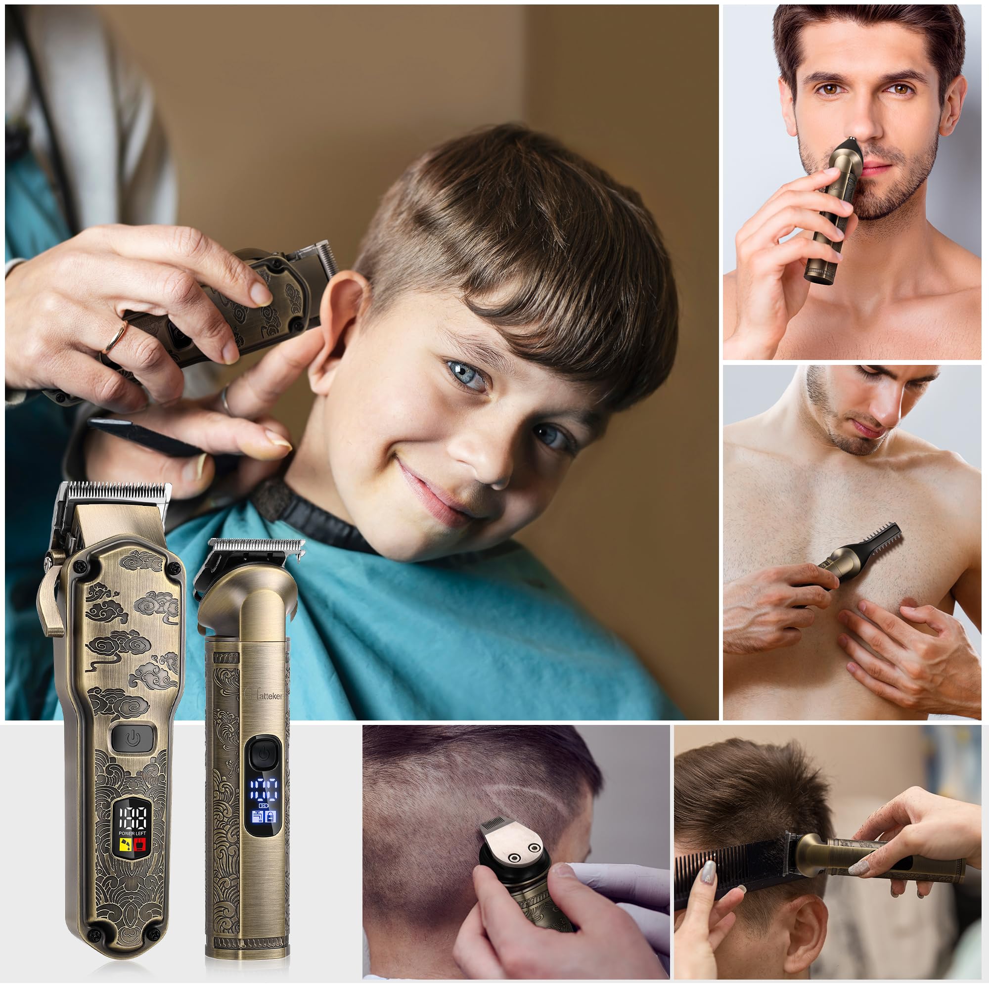 Hatteker gift-ready hair grooming kit in sleek packaging