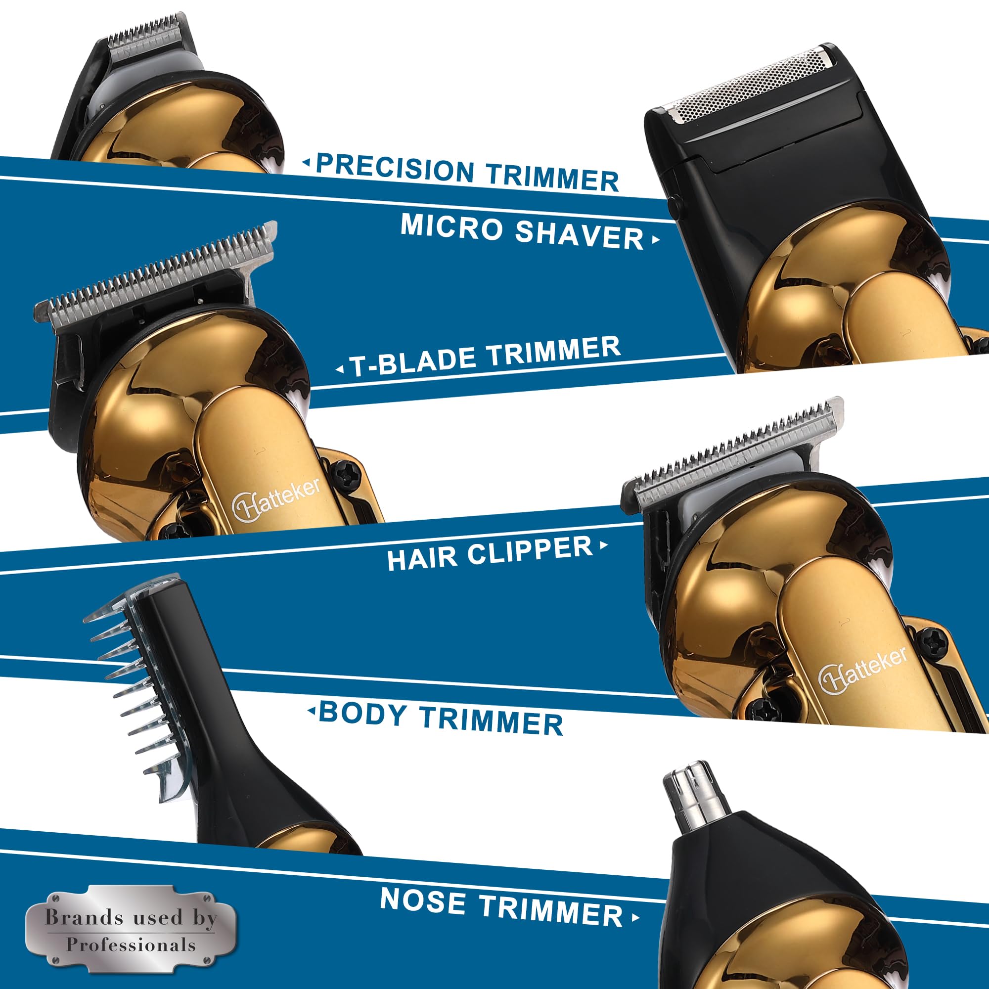 Hatteker body trimmer for quick trunk and limb grooming.