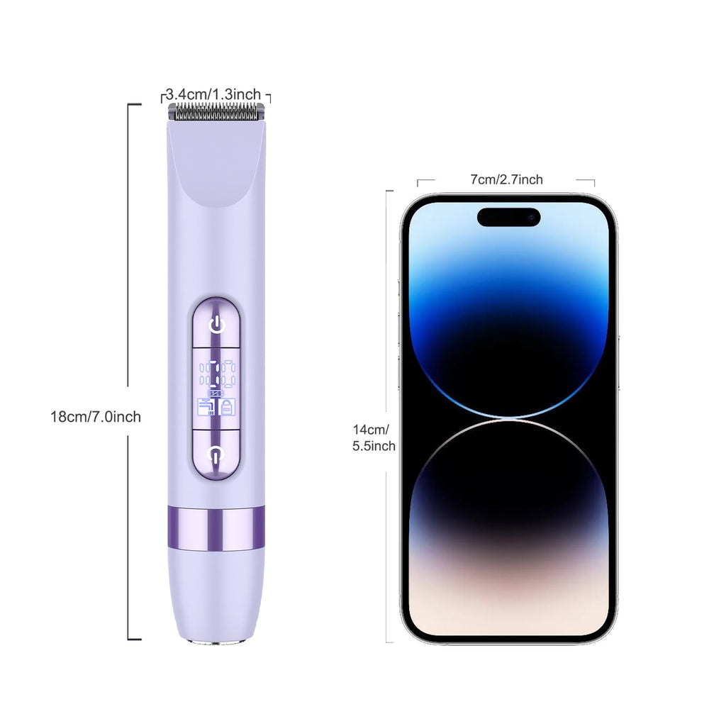 Hatteker precision-floating net head delivers close shaves with minimal touch-ups.