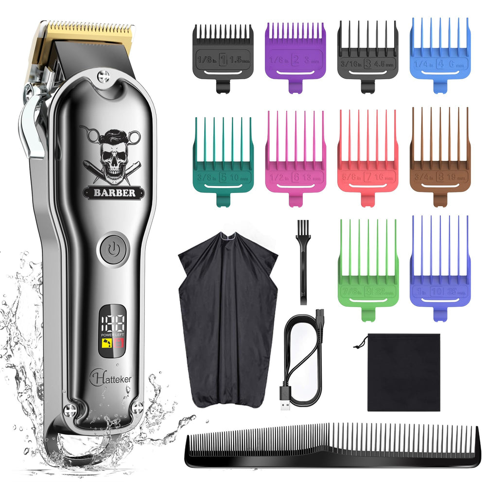 Hatteker Pro Hair Clipper blade closeup for precise cuts and sharp edges