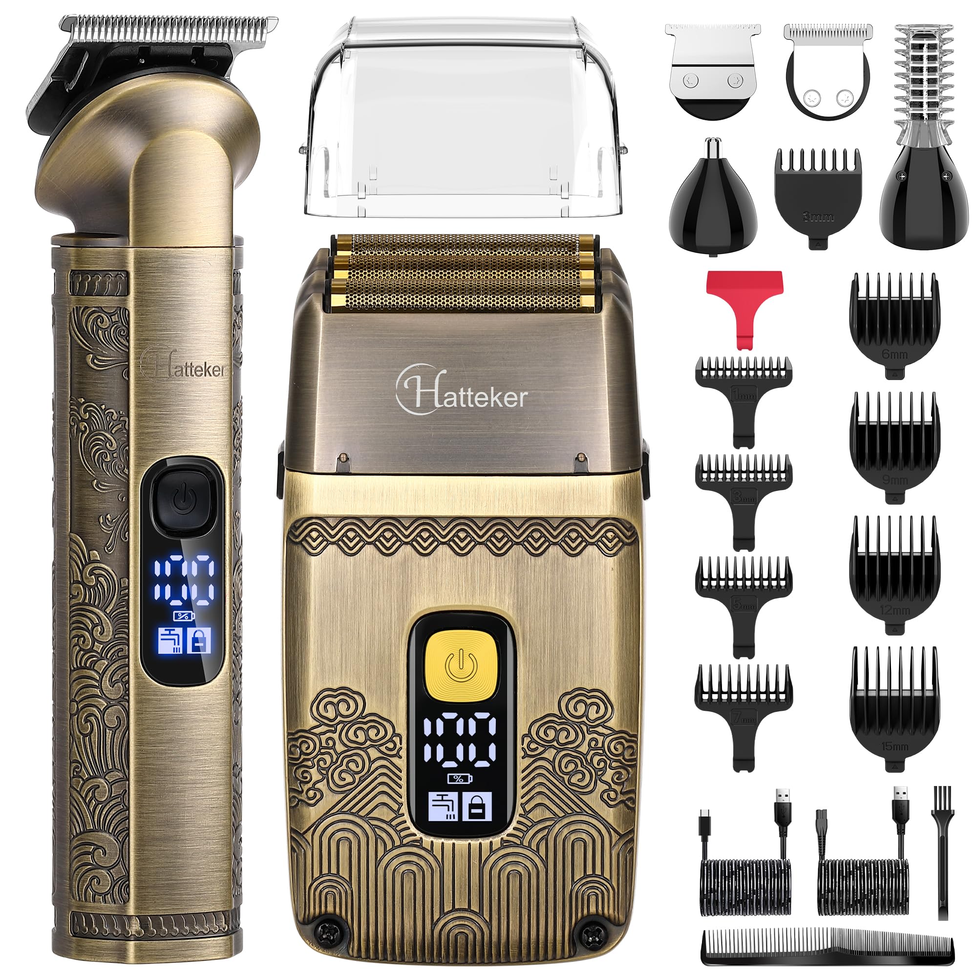 Hatteker professional hair clipper foil head delivers close, clean lines for versatile grooming