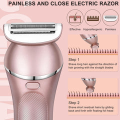 Hatteker two-speed control shaver enabling gentle or thorough shaving.