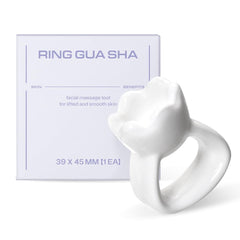 HAUA Ring Gua Sha ceramic glide for smooth facial massage