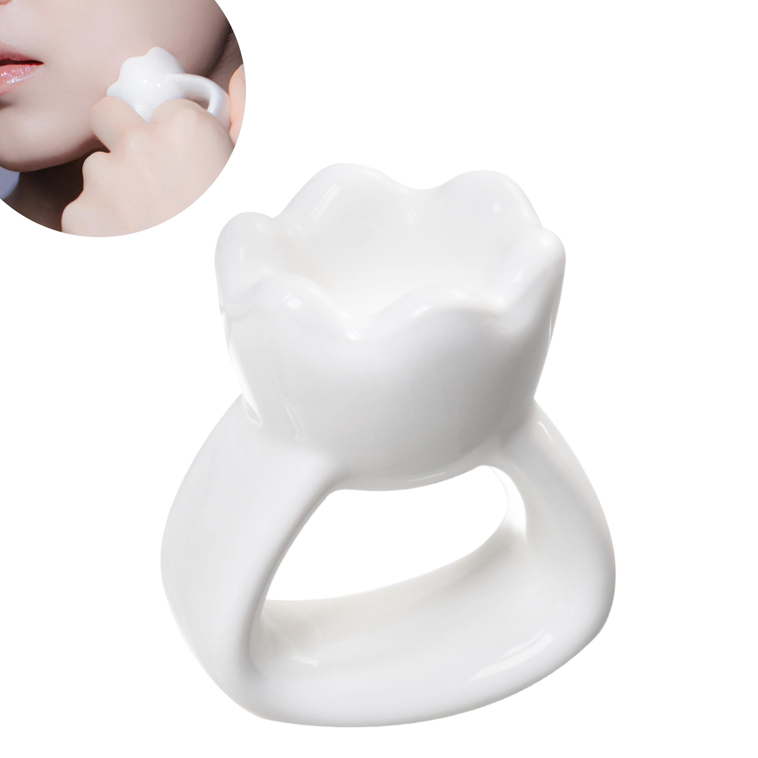 HAUA Ring Gua Sha ergonomic grip provides precise control during application