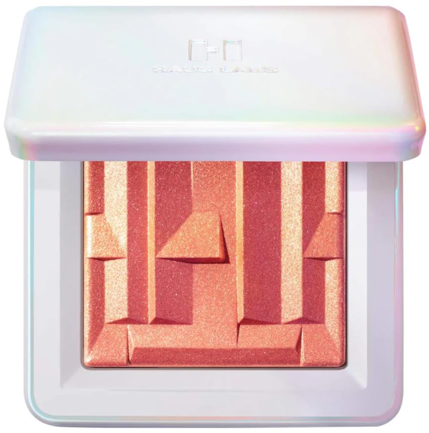 HAUS LABS Bio-Radiant Highlighter Fire Opal close-up shows silky glow for everyday radiance.