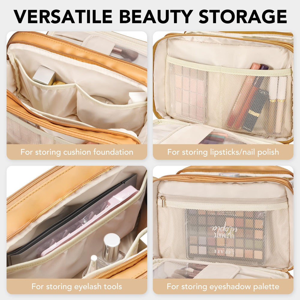 HauteHues makeup travel bag easy to clean and lightweight