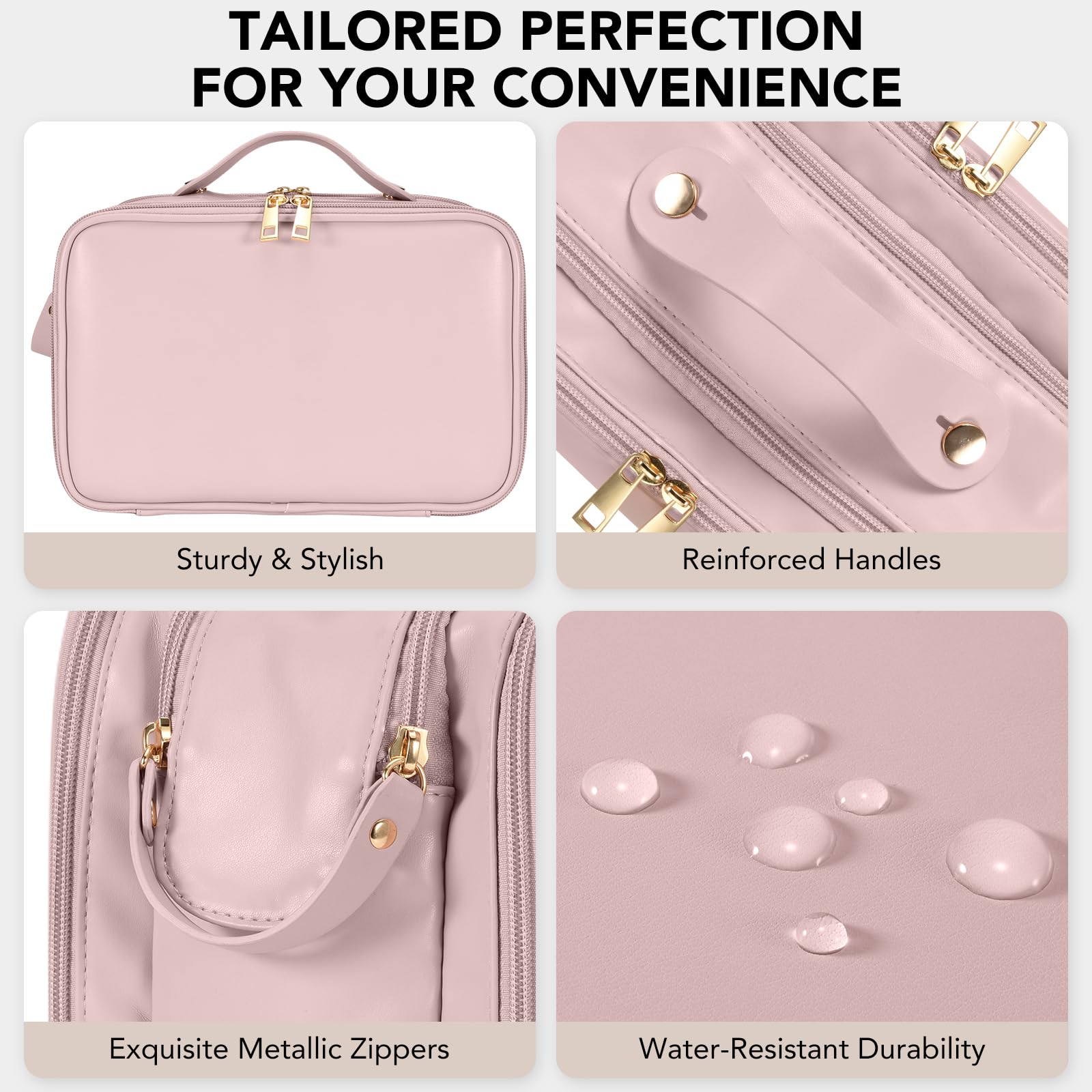 HauteHues pink travel bag design blends style with practical storage.