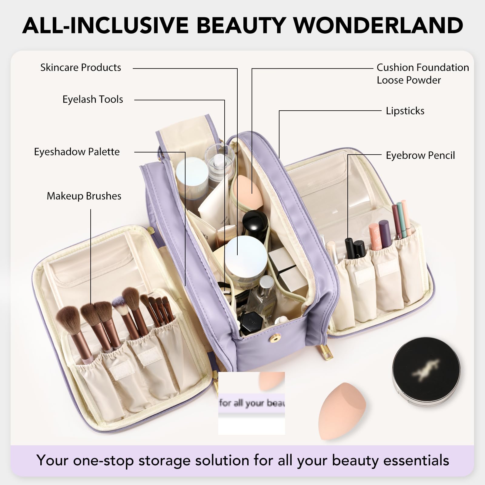 HauteHues waterproof PU leather protects items during travel and splashes