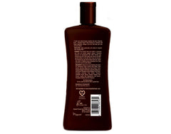 Hawaiian Tropic Dark Tanning Oil bottle side view highlighting moisture feel