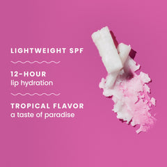 Hawaiian Tropic Tropical Lip Balm creamy texture gliding on lips