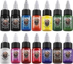 HAWINK ink set color palette displays 14 colors for versatile shading and lining.