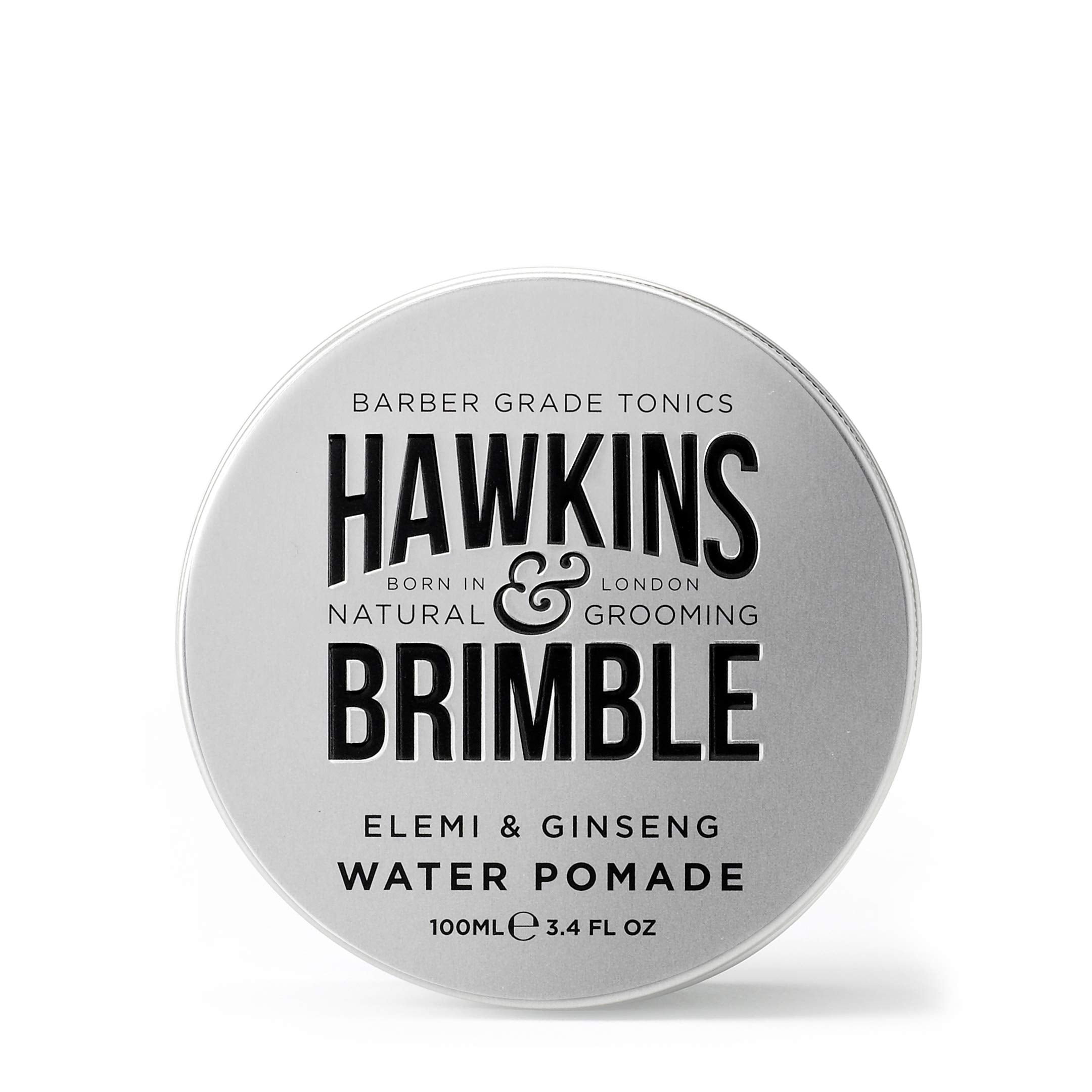 Hawkins & Brimble pomade application hand shot suggests versatile styling possibilities