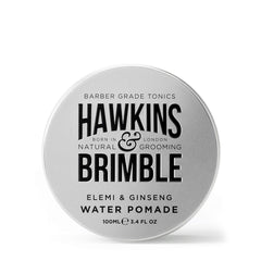 Hawkins & Brimble pomade application hand shot suggests versatile styling possibilities