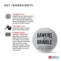 Hawkins & Brimble pomade swatch shows texture and consistency for easy styling