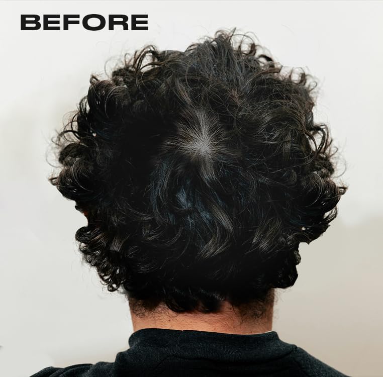 Hawthorne conditioner application close-up shows hydrating, fortifying treatment for hair.