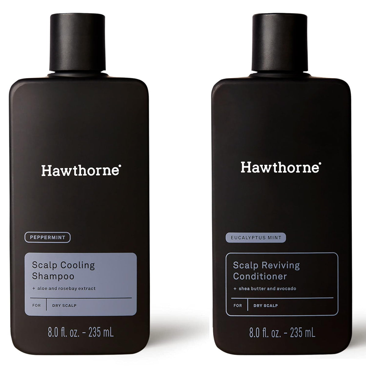Hawthorne men's cooling shampoo bottle for itchy scalp and daily comfort