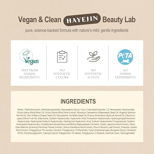 HAYEJIN RiceFila Milk Toner packaging communicates vegan clean beauty.