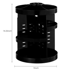 HBlife cosmetic storage spinning hub on vanity keeps perfumes and skincare organized