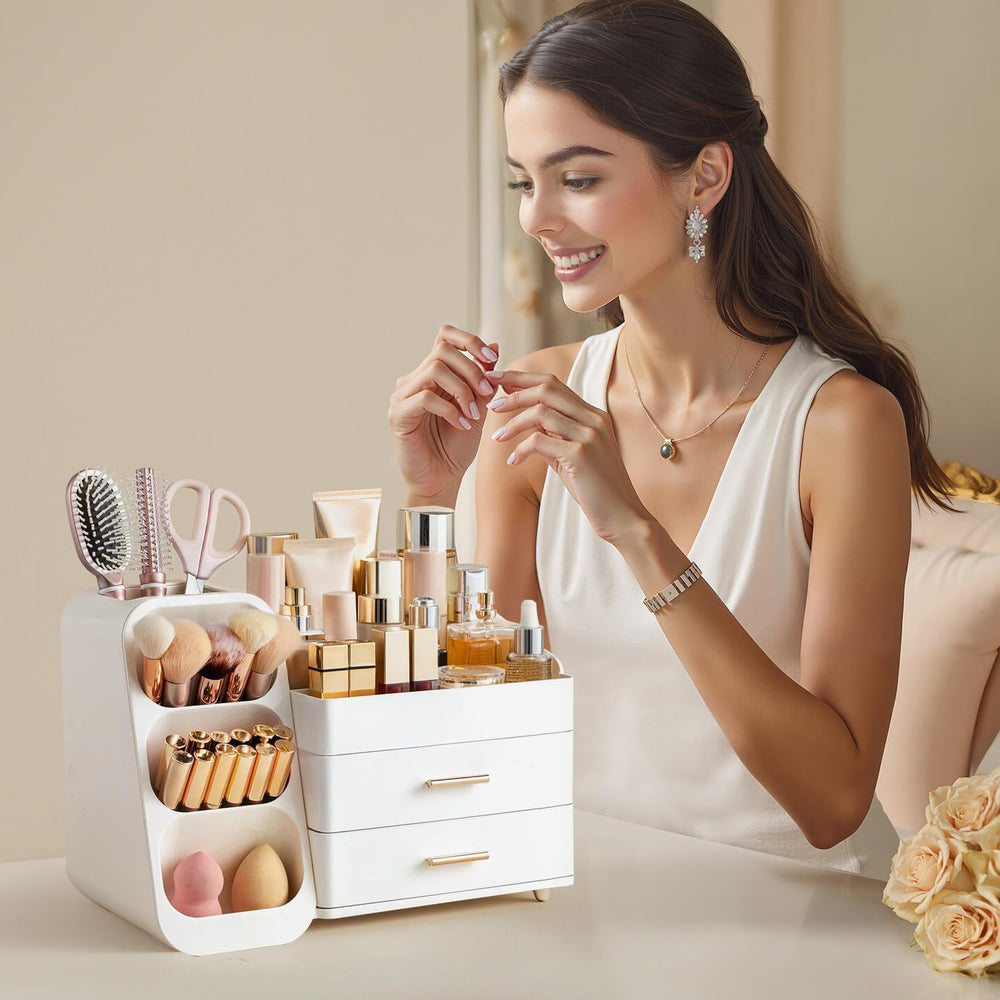 HBlife gift-worthy cosmetic organizer provides practical organization for makeup lovers.