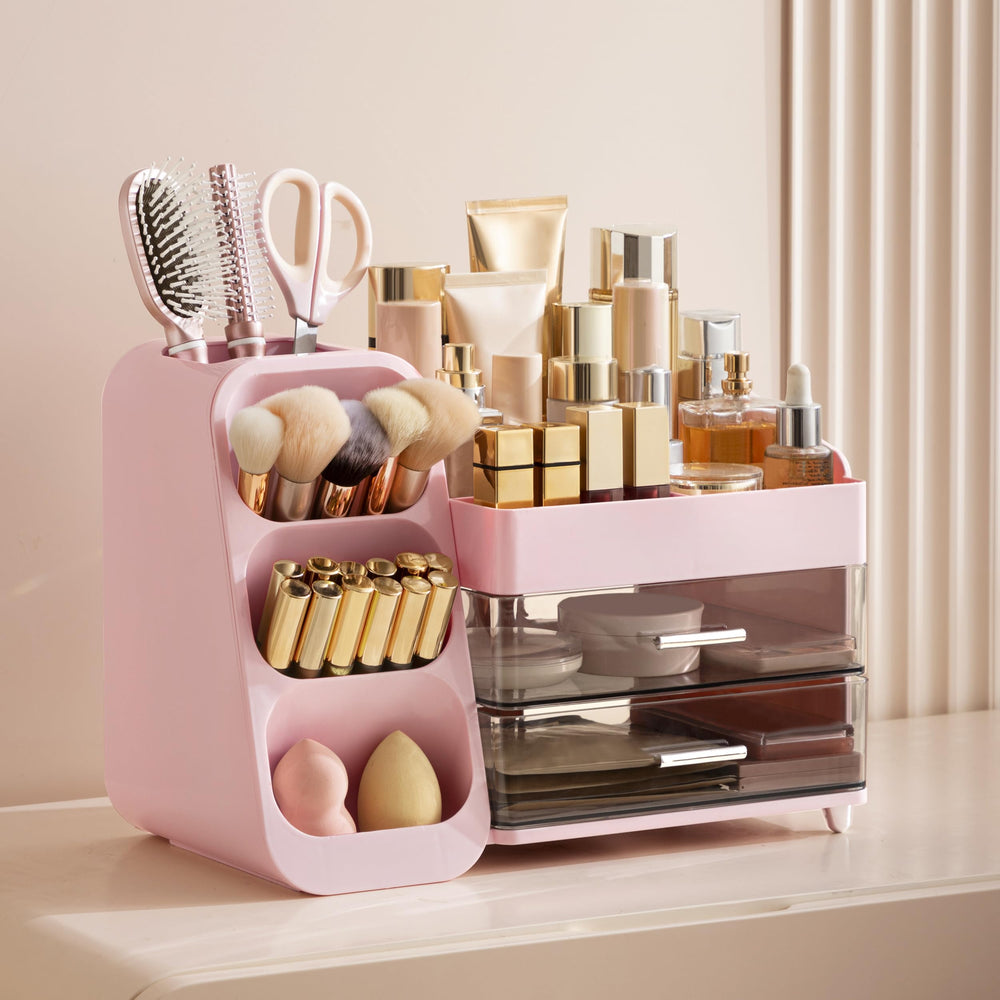 HBlife makeup organizer drawer-two stores small items neatly.