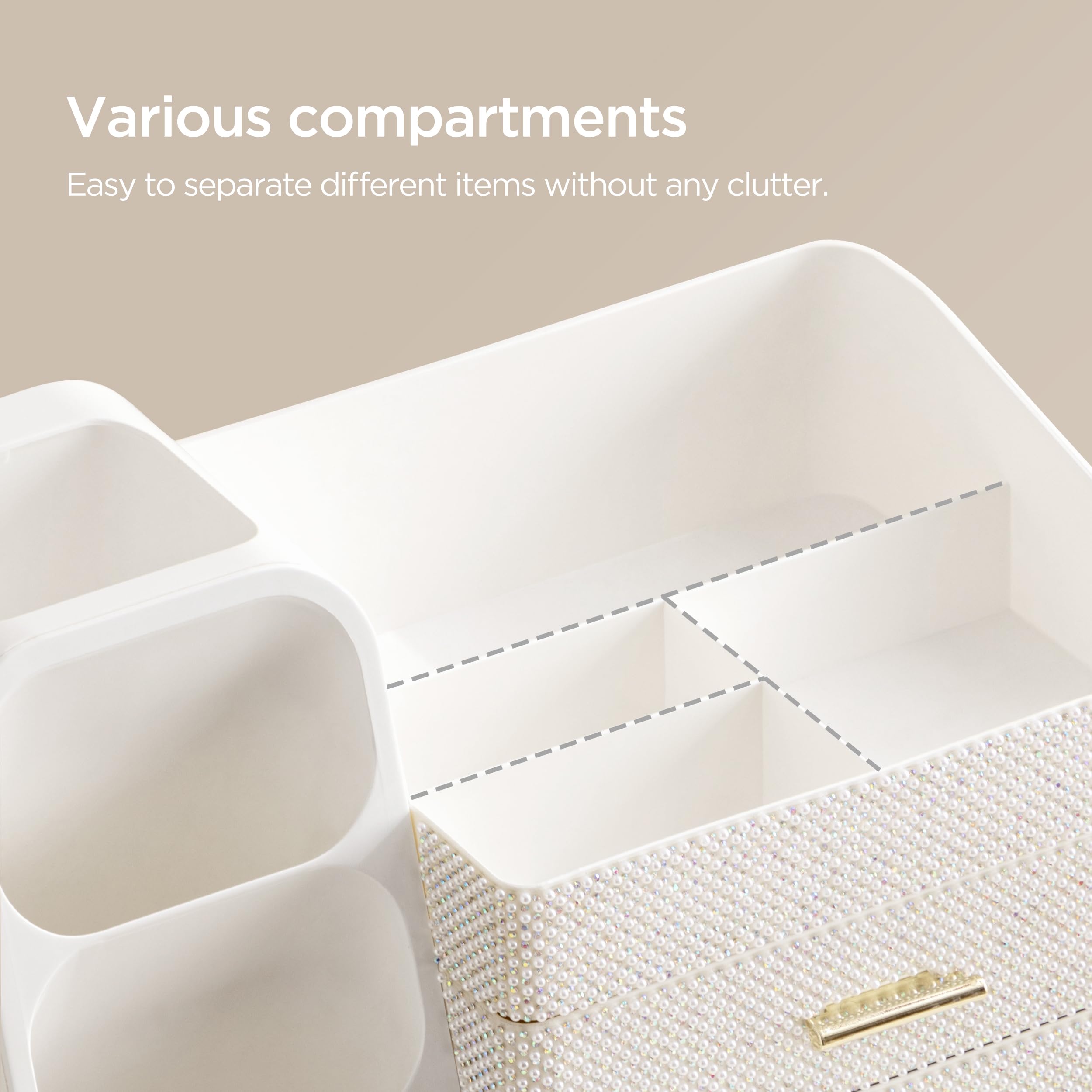 HBlife organizer easy to clean with simple wipe-down surfaces.