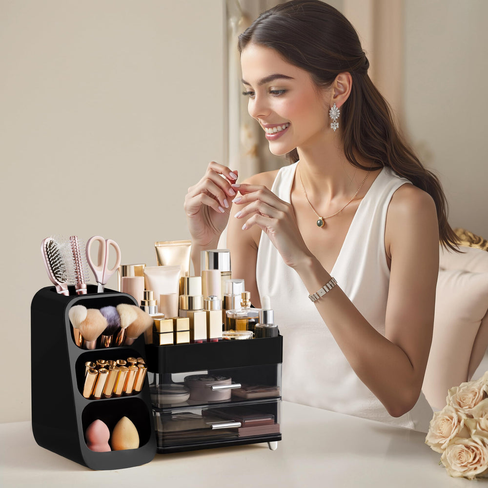 HBlife makeup organizer makes a thoughtful gift for organizers and makeup lovers.