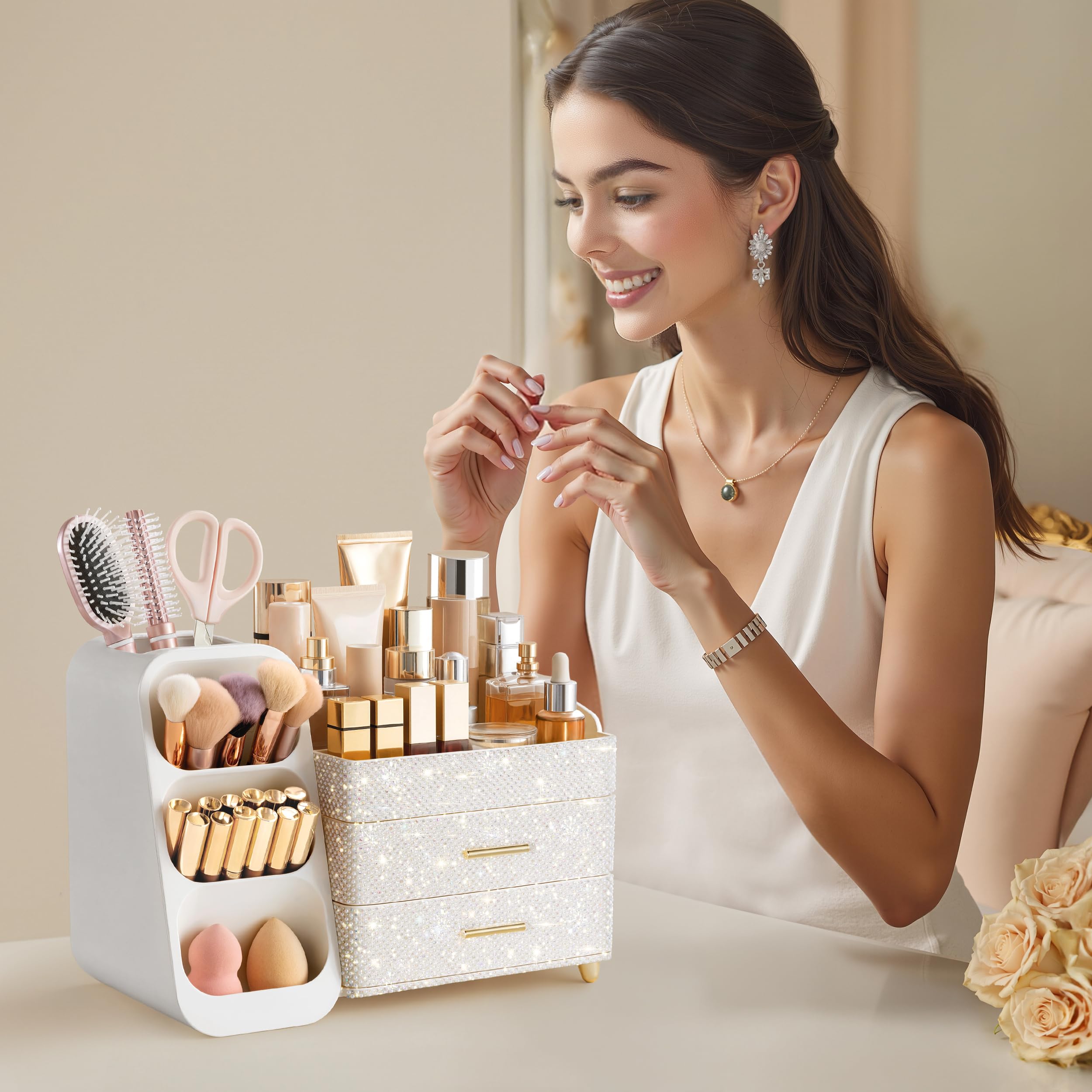 HBlife cosmetic organizer makes a thoughtful gift-ready present.