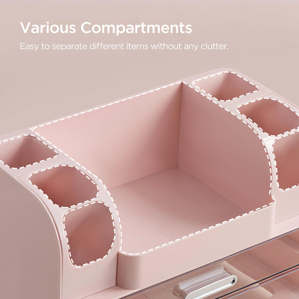HBlife makeup organizer is versatile for vanity, bathroom, and desk use.