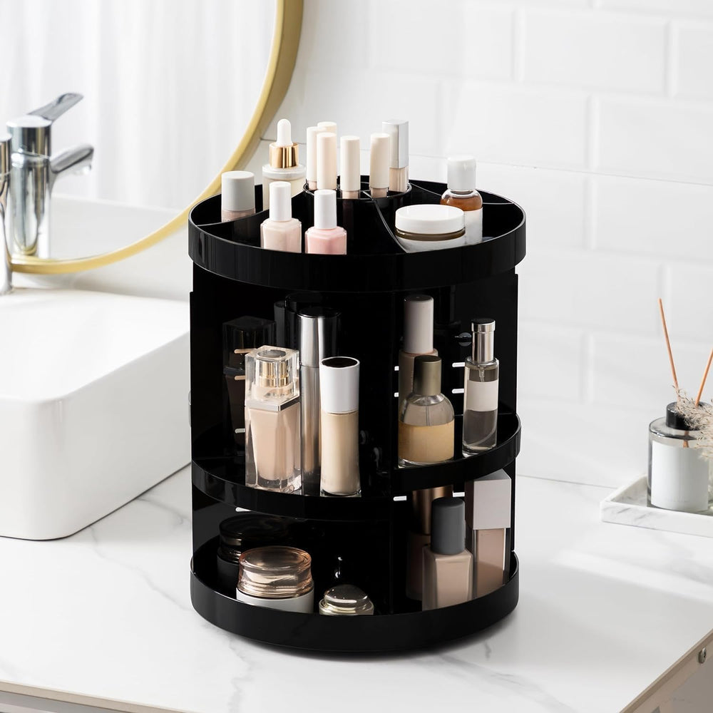 HBlife multipurpose vanity storage in bathroom scene highlights space-saving benefits