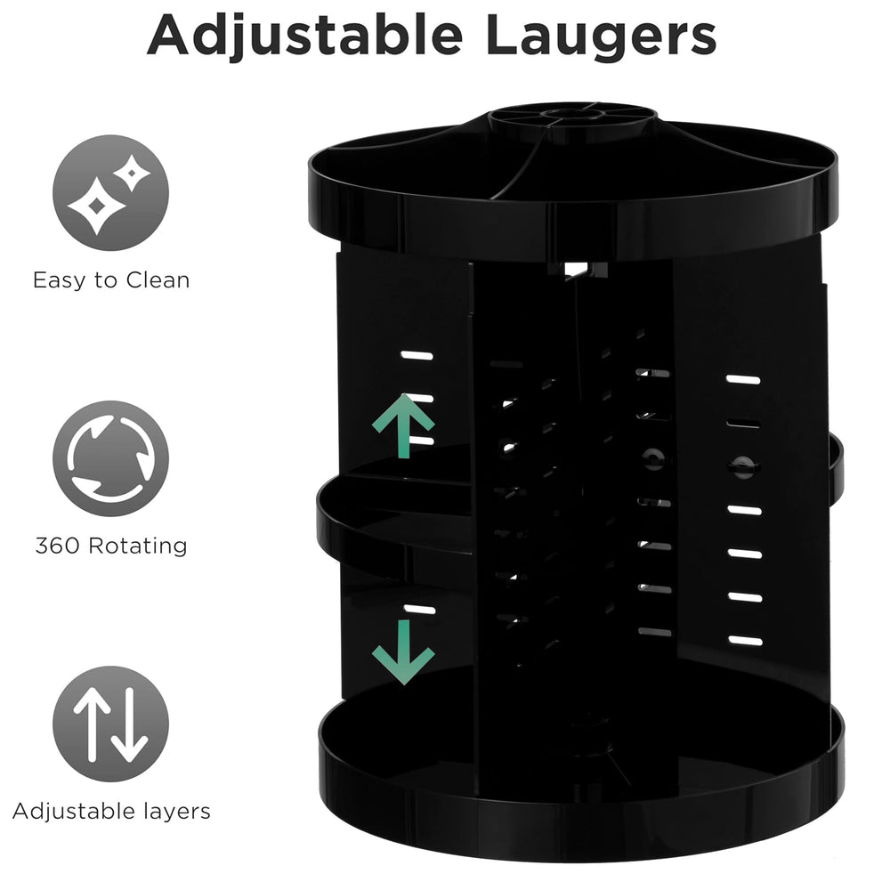 HBlife perfume-skincare organizer spinning display facilitates easy grab-and-go routines