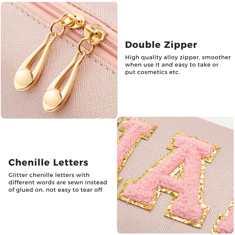 HBselect chenille letter patches add chic, distinctive look for bags.