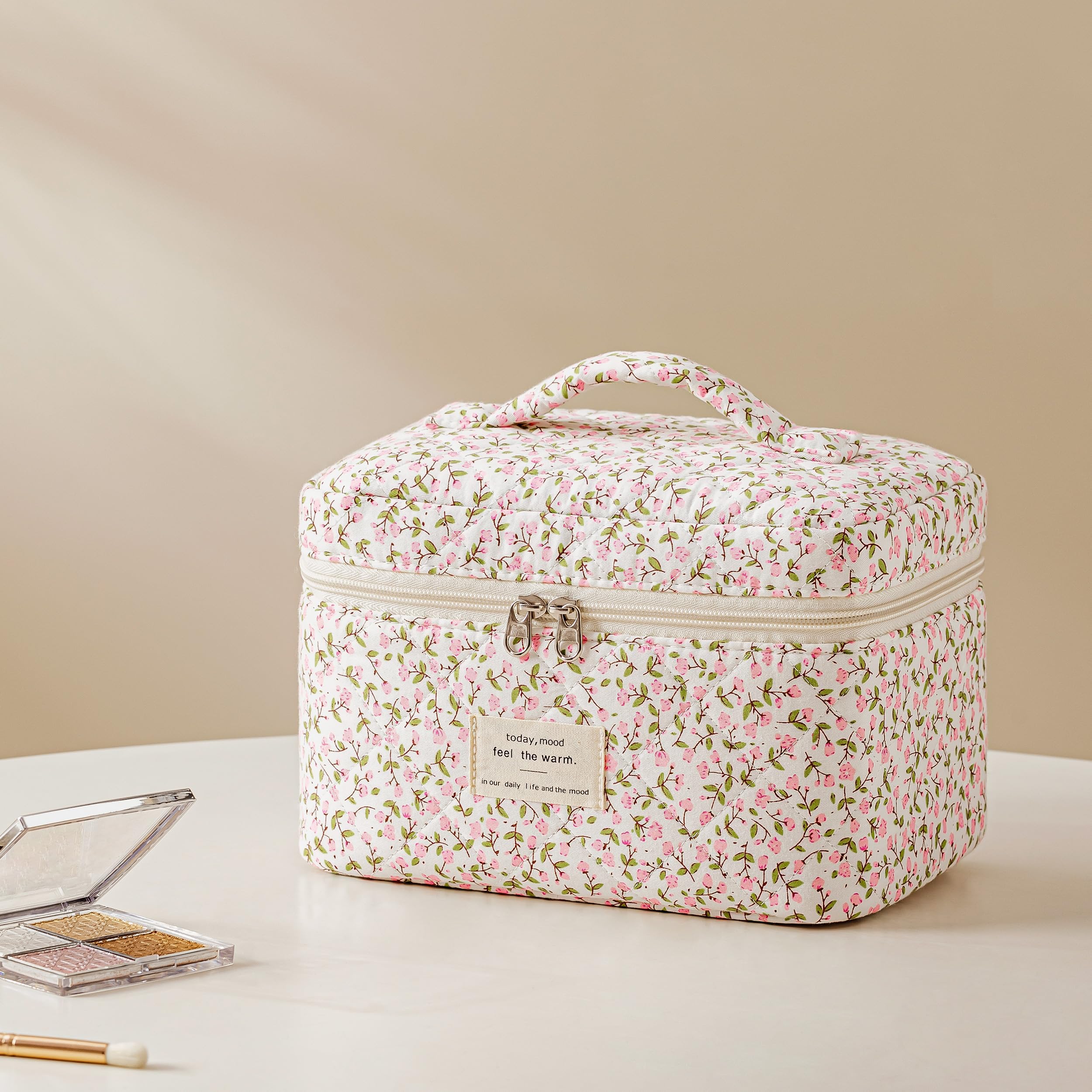 HBselect cosmetic bag multi-purpose doubles as pencil pouch and skincare organizer