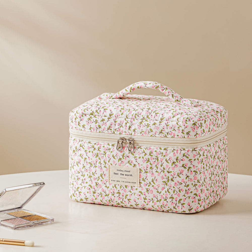 HBselect cosmetic bag multi-purpose doubles as pencil pouch and skincare organizer